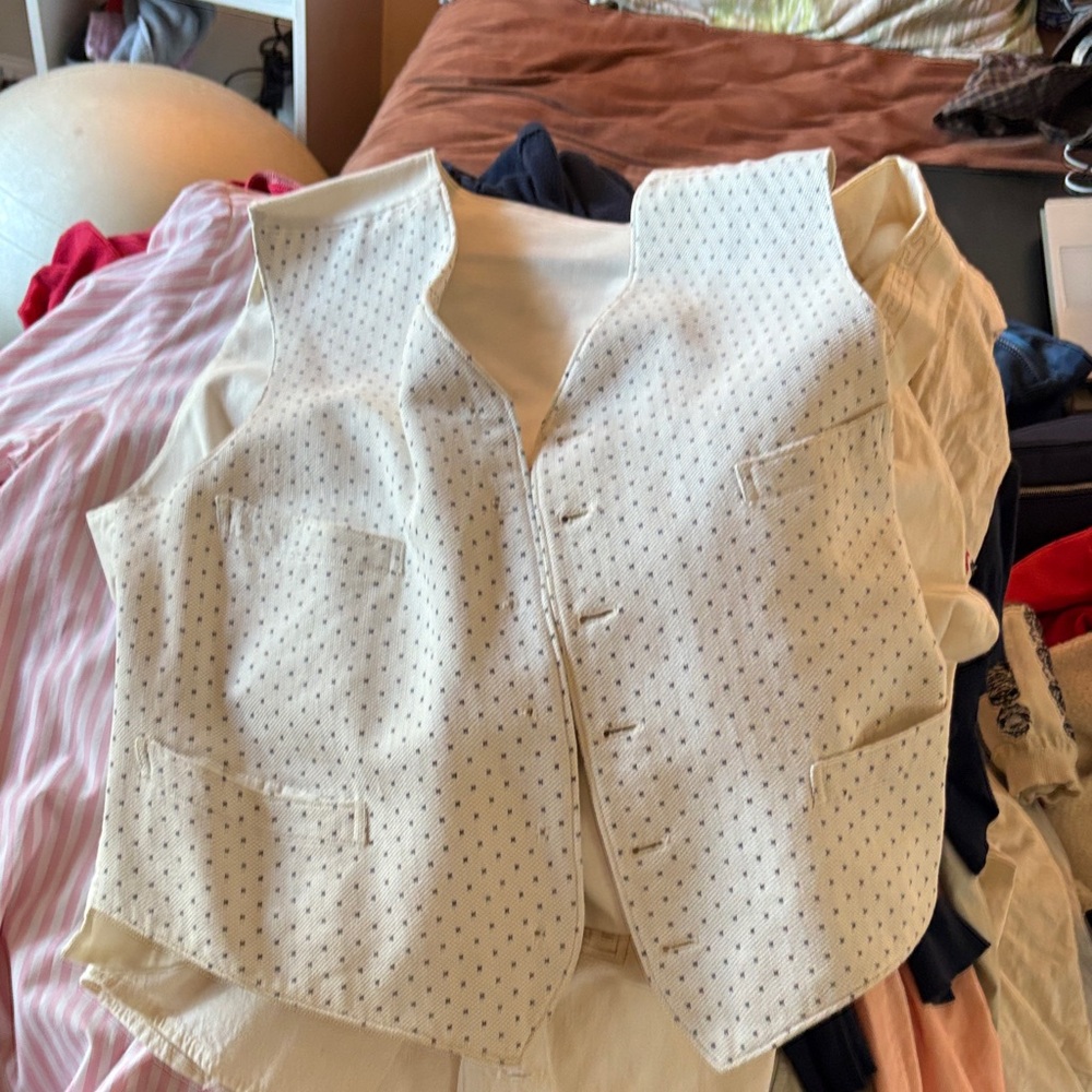Men's Cream Vest